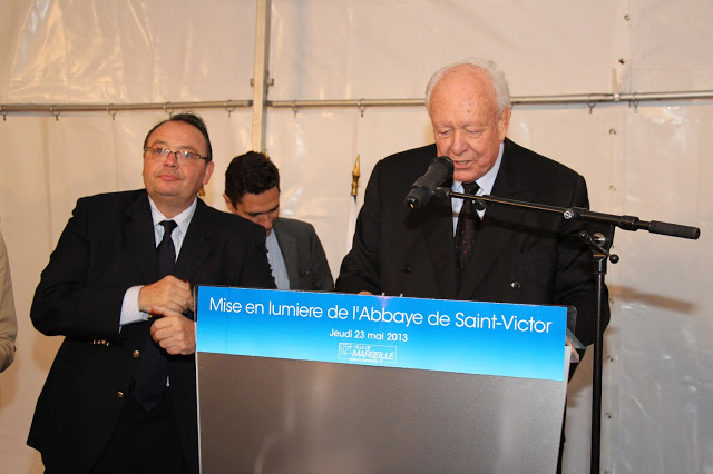 Patrick Mennucci, maire PS du secteur et le maire UMP de Marseille, Jean-Claude Gaudin