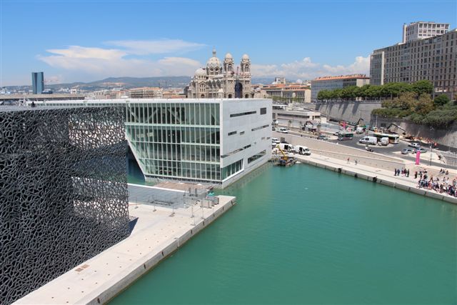 Ce mardi 4 juin Le Mucem a été inauguré par le Président de la république François Hollande et la Villa Méditerranée visitée. (PHOTO PHILIPPE MAILLÉ)