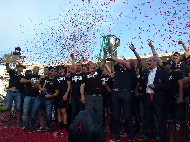 Avec de nouveau un recrutement haut de gamme, le RCT semble armé pour la défense de son titre européen et la conquête de ce "satané" Bouclier de Brennus qui se refuse au club depuis 21 ans. (Photo Pascal AYELLO)