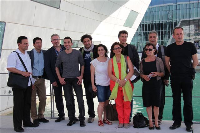 Les deux jurys internationaux du PriMed sont arrivés ce lundi 17 juin à Marseille et ont rejoint la Villa Méditerranée (PHOTO PHILIPPE MAILLÉ)