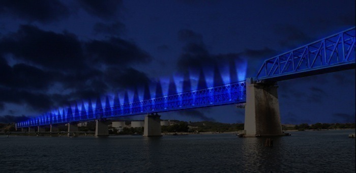 Les installations lumineuses de Kolektif Alambik.