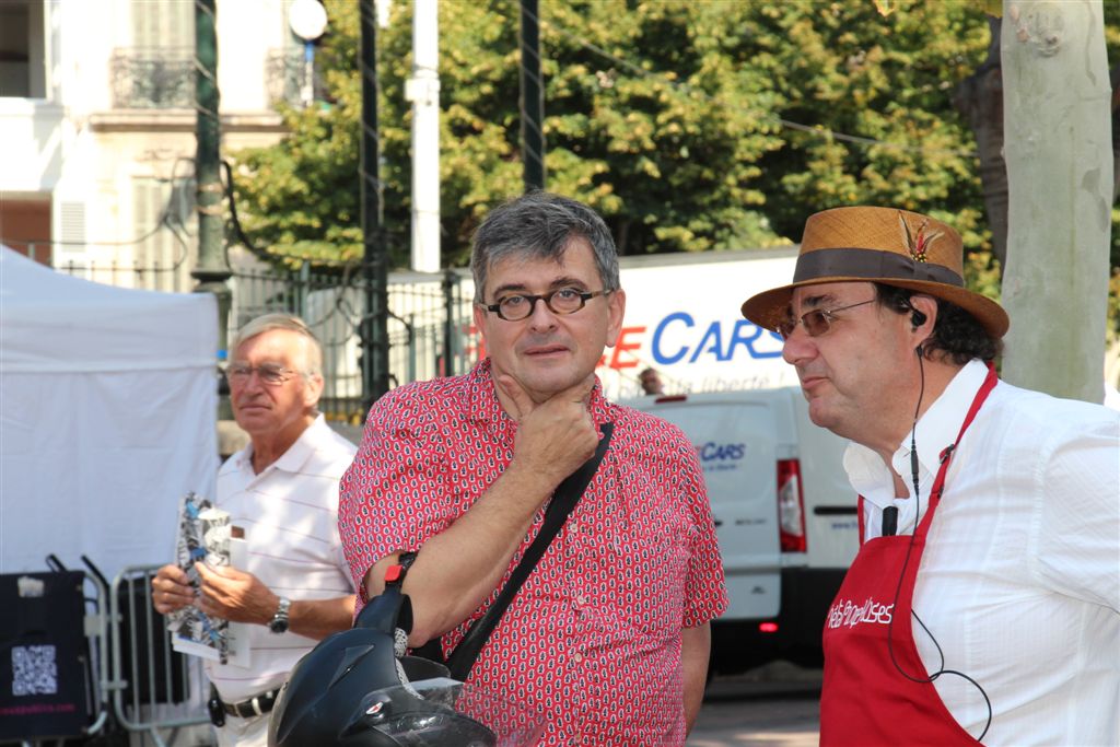 Jean-François Chougnet, directeur de MP2013 et Pierre Sauvageot, directeur de Lieux Publics à l'initiative de Métamorphoses dont ce Banquet est le 1er acte (Photo Philippe Maillé)