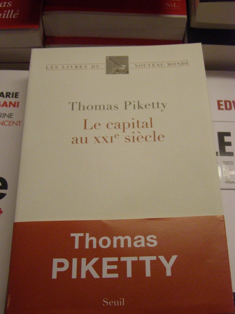 "Le capital au XXIe siècle" sorti aux éditions Le Seuil : le livre événement de Thomas Piketty, une enquête balayant trois siècles et plus de 20 pays. (Photo S.P.)