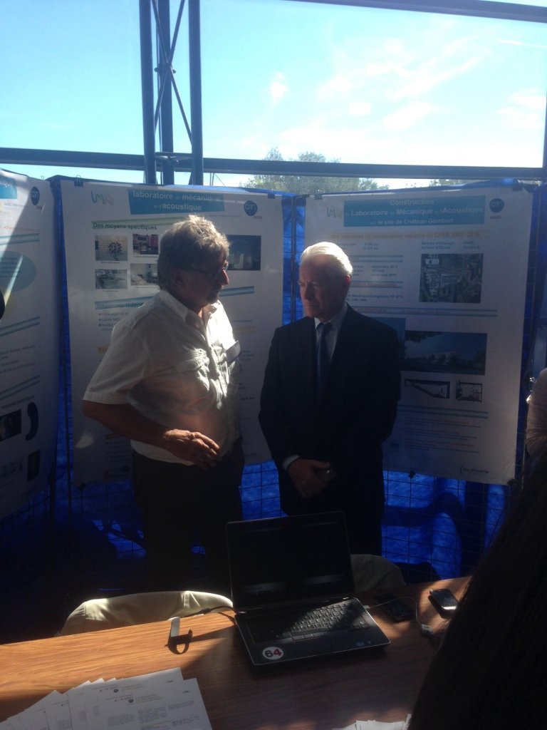 Eugène Caselli a participé à la 3e "Rentrée du Technopôle" de Château-Gombert (Photo D.R.)