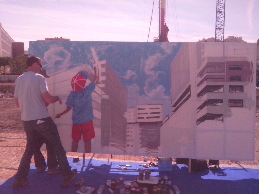 Les halls d'entrée seront habillés par quatre artistes marseillais. (Photos S.P.)