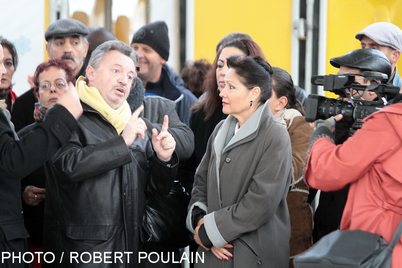 Jean-Noël Guérini et Lisette Narducci pour une visite dans le 3e arrondissemnt de Marseille