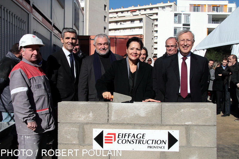 Pose de la première pierre de la résidence Le Konnect à Marseille