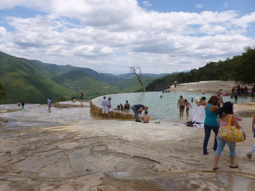 Juste pour rêver un peu : une piscine naturelle dans un endroit appelé "Hierve el agua" dans l’état de Oaxaca, Mexique. (Photo Lucile Mariani)