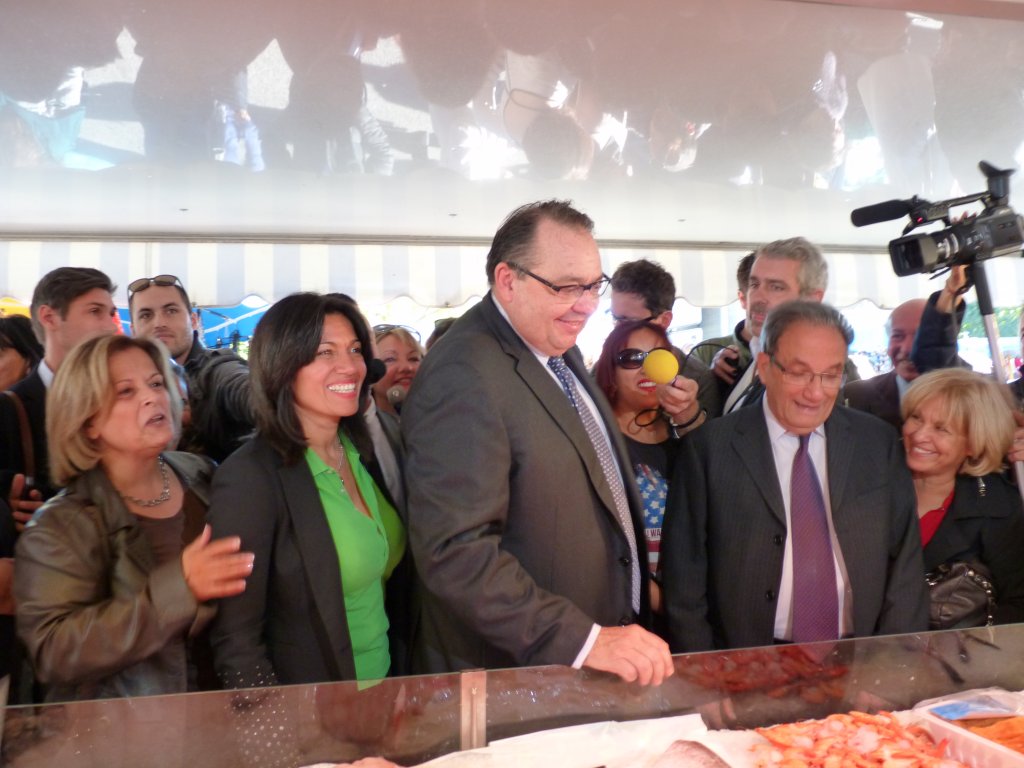 Samia Ghali et Patrick Mennucci ont démarré la campagne des municipales, ensemble, à la Rose (Photo P.M-C.)