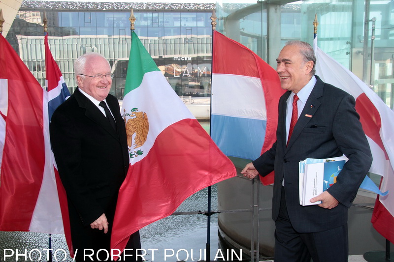 Michelle Vauzelle, Président de la région Paca et Angel Gurria, Secrétaire général de l’OCDE