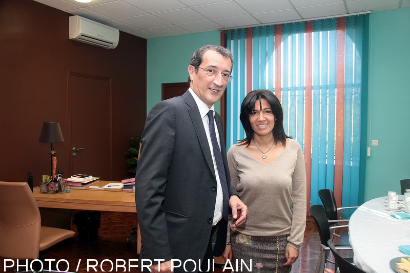 François Lamy dans le bureau de Samia Ghali