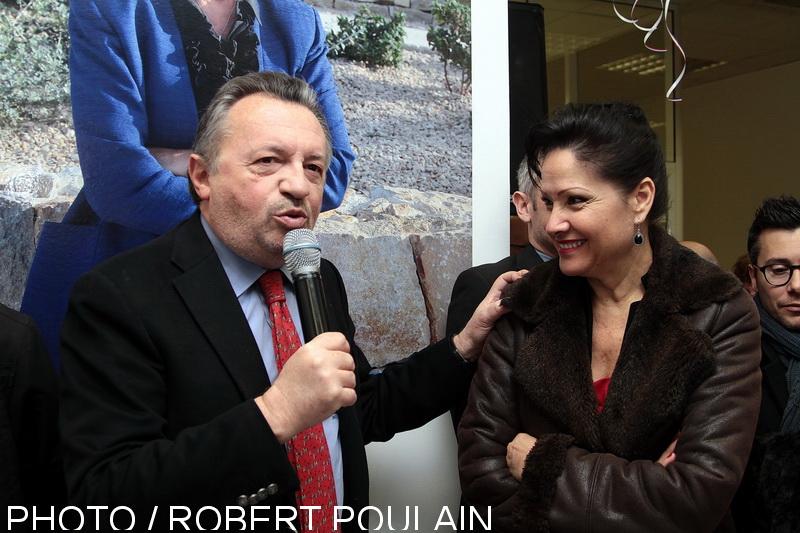 Jean-Noël guérini était aux côtés de Lisette Narducci lors de l'inauguration de son local de campagne