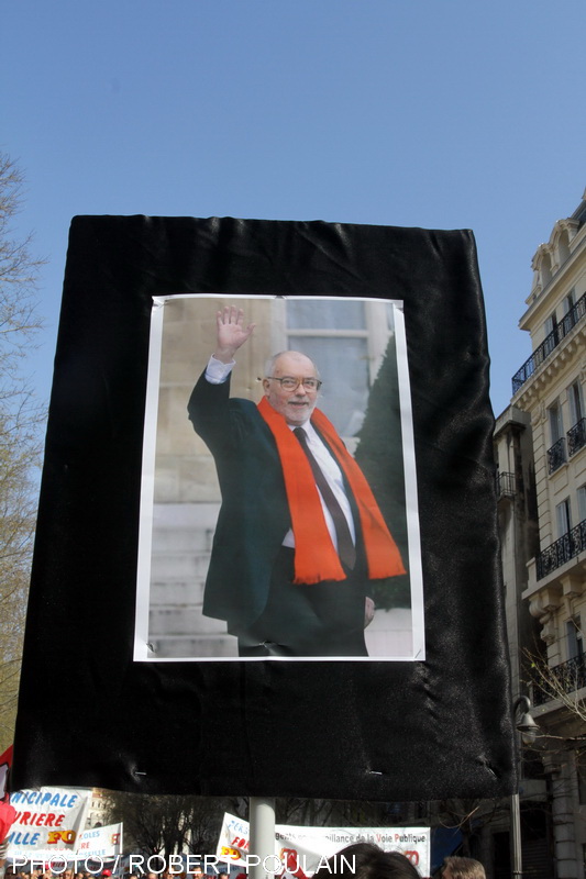 Une minute de silence a été observée en hommage à Marc blondel