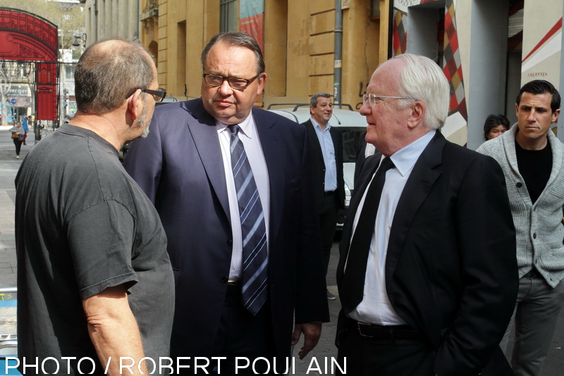 Michel Vauzelle est venu soutenir Patrick Mennucci lors d'une visite de terrain