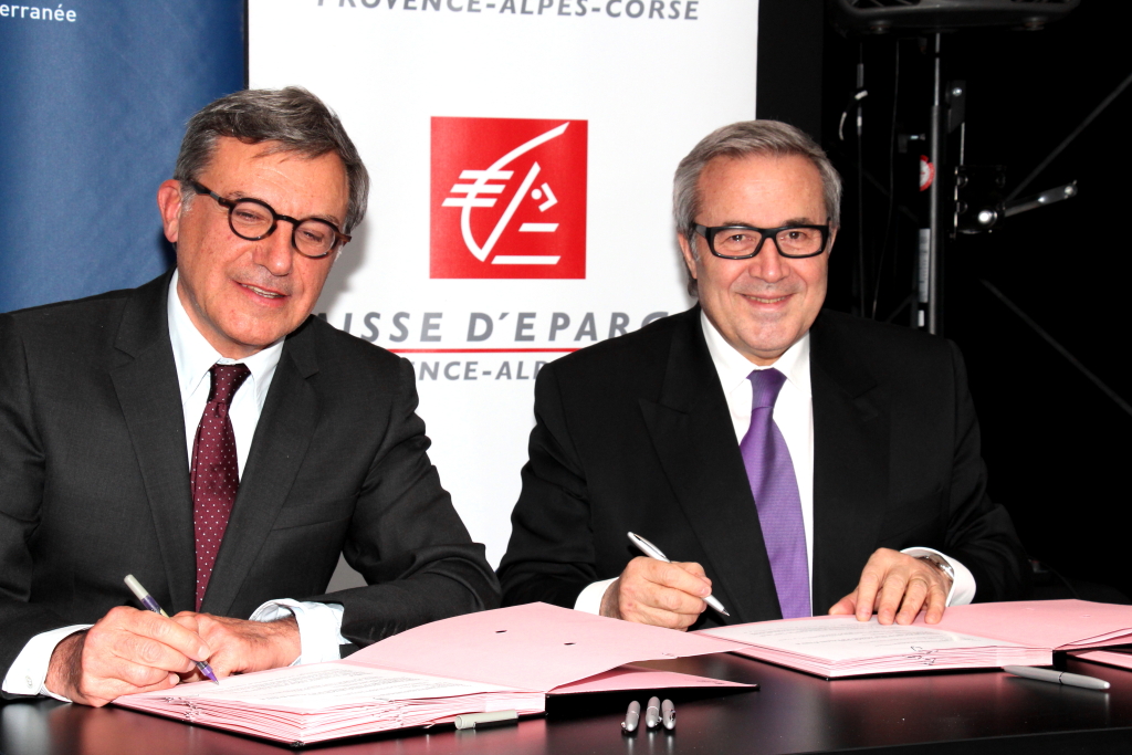 Bruno Suzzarelli, directeur du Mucem et Alain Lacroix, président de la Cepac, ont signé un partenariat en direction des jeunes (Photo Philippe Maillé)