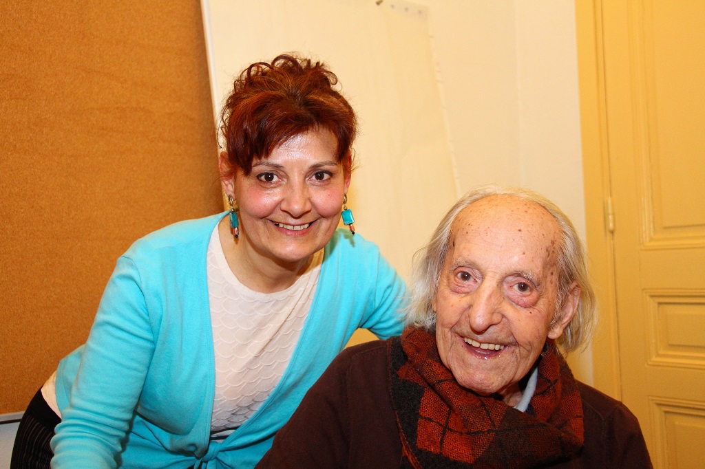 Barthélémy a fêté son 100e anniversaire avec sa fille Rita à ses côtés (Photo Philippe Maillé)