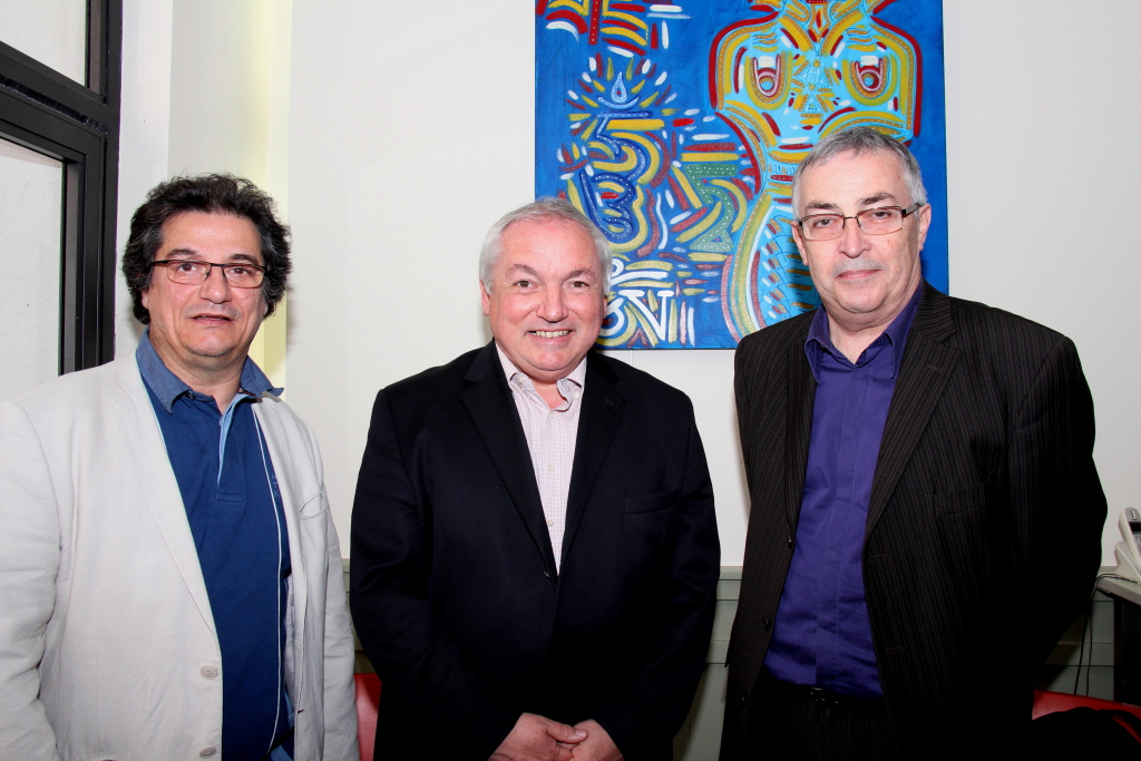 Monseigneur Jean-Marc Aveline accueilli au parvis du protestantisme (Photo Philippe Maillé)