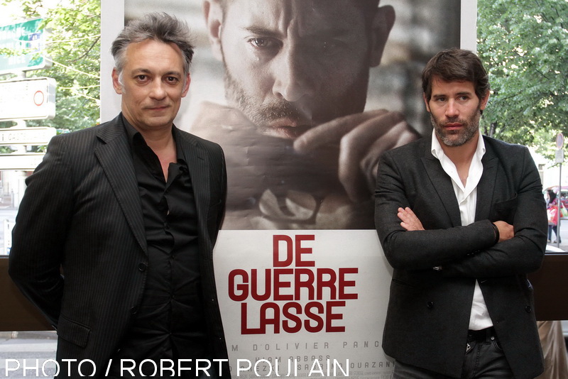 Le réalisateur Olivier Pancho et le comédien Jalil Lespert était à Marseille pour présenter le film " de Guerre lasse"