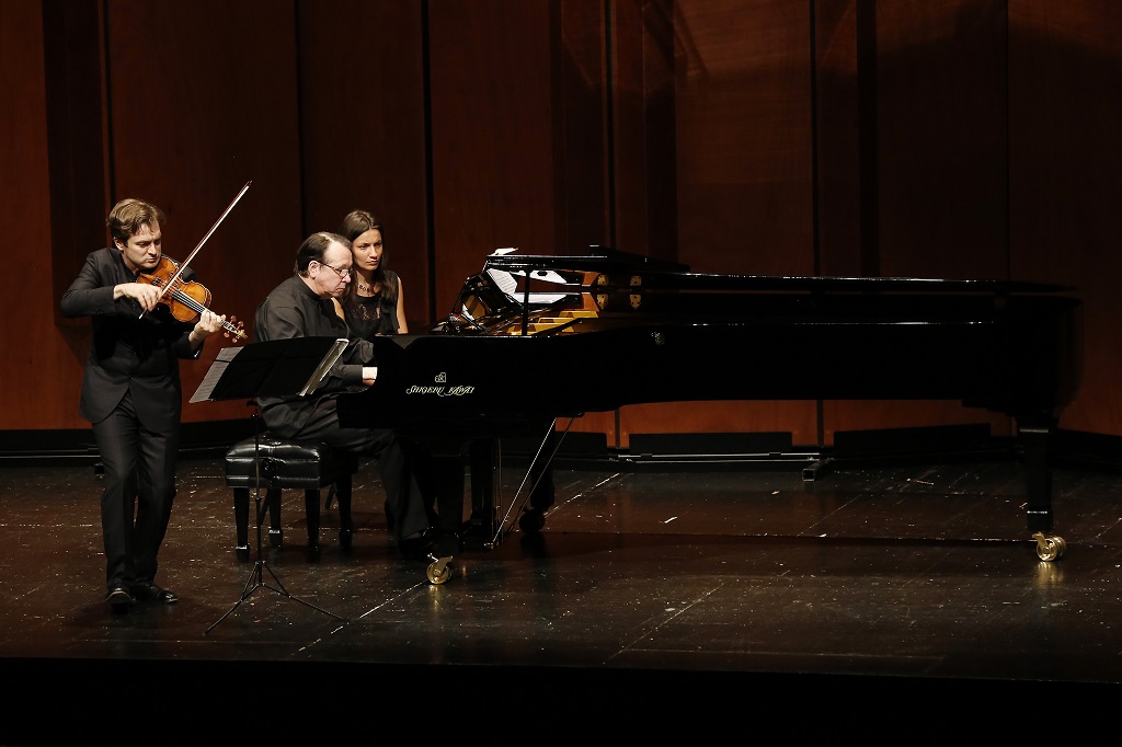 Renaud Capuçon et Mikhail Pletnev : un duo pour une rencontre fructueuse en forme de final du deuxième festival de Pâques (Photo Caroline Doutre)