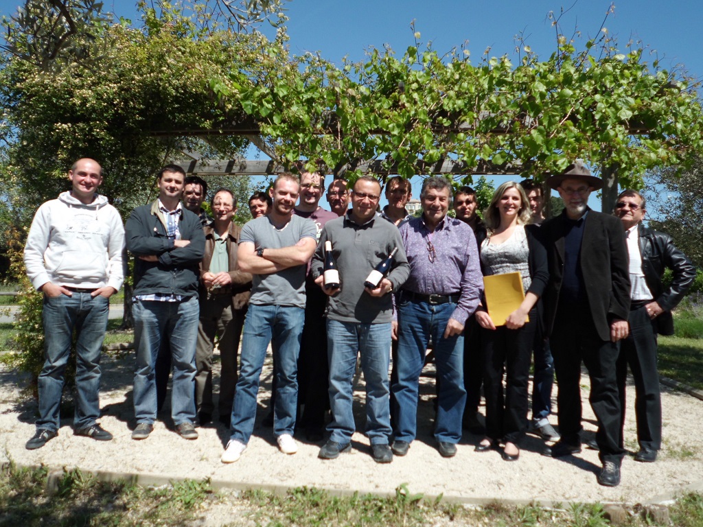 Le jury réuni à l’issue d’une belle dégustation dans les blancs et les rouges (Photo D.R.)