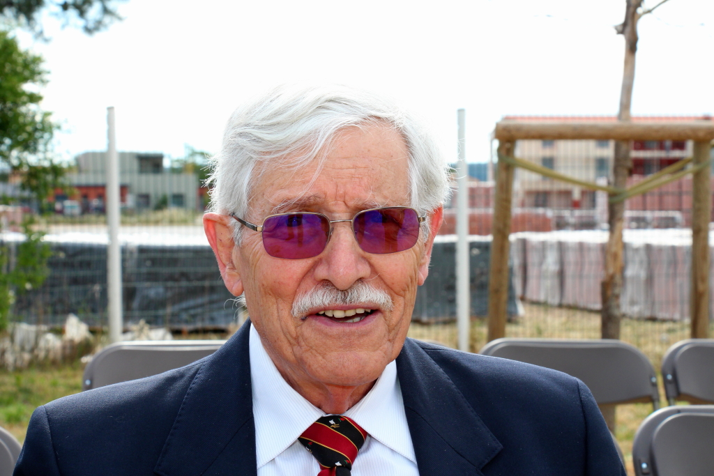 Herbert Traube, interné au Camp des Milles, évadé, Résistant, libérateur de la France et aujourd'hui Président d'honneur de l'association Devoir de mémoire (Photo Philippe Maillé)