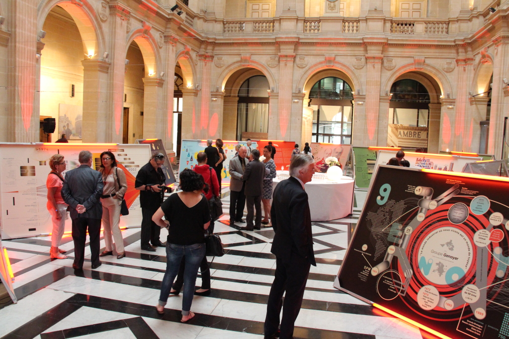 L'exposition au Palais de la Bourse "L'Art d'entreprendre" est une scénographie consacrée à six entrepreneurs visionnaires : Bruno Rostand, Charles Baudouin, Henri Fabre, Maurice Genoyer, Marc Lassus et Marc Pietri (Photo Philippe Maillé)