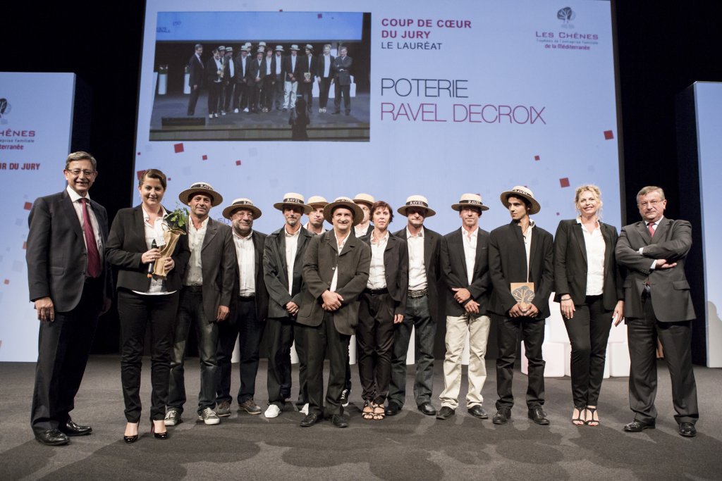 Coup de coeur du jury des Trophées des chênes verts de la Méditerranée l'entreprise implantée à Aubagne (13) "Poterie Ravel" (Photo D.R)