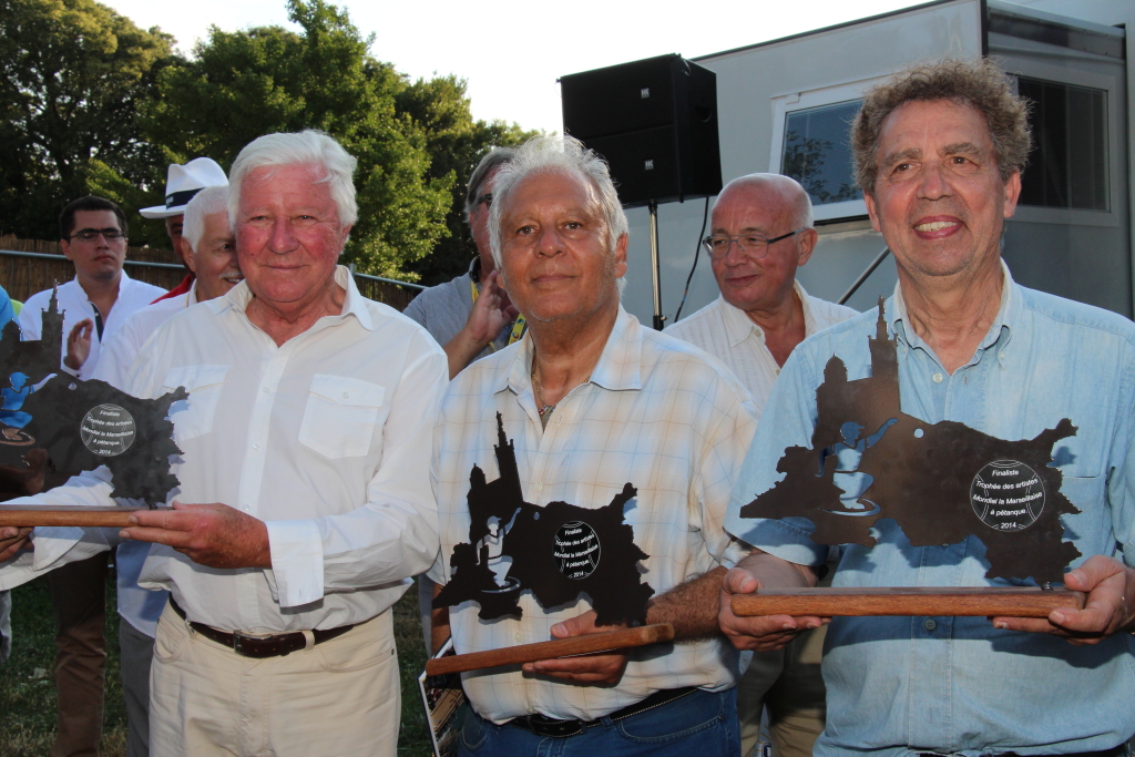 les finalistes René Olmetta, Avi Assouly et Maurice Di Nocera (Photo Philippe Maillé)