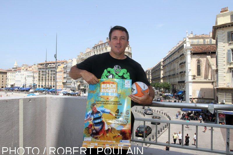 Lionel Laugier organisateur et président de l'Ovale Beach