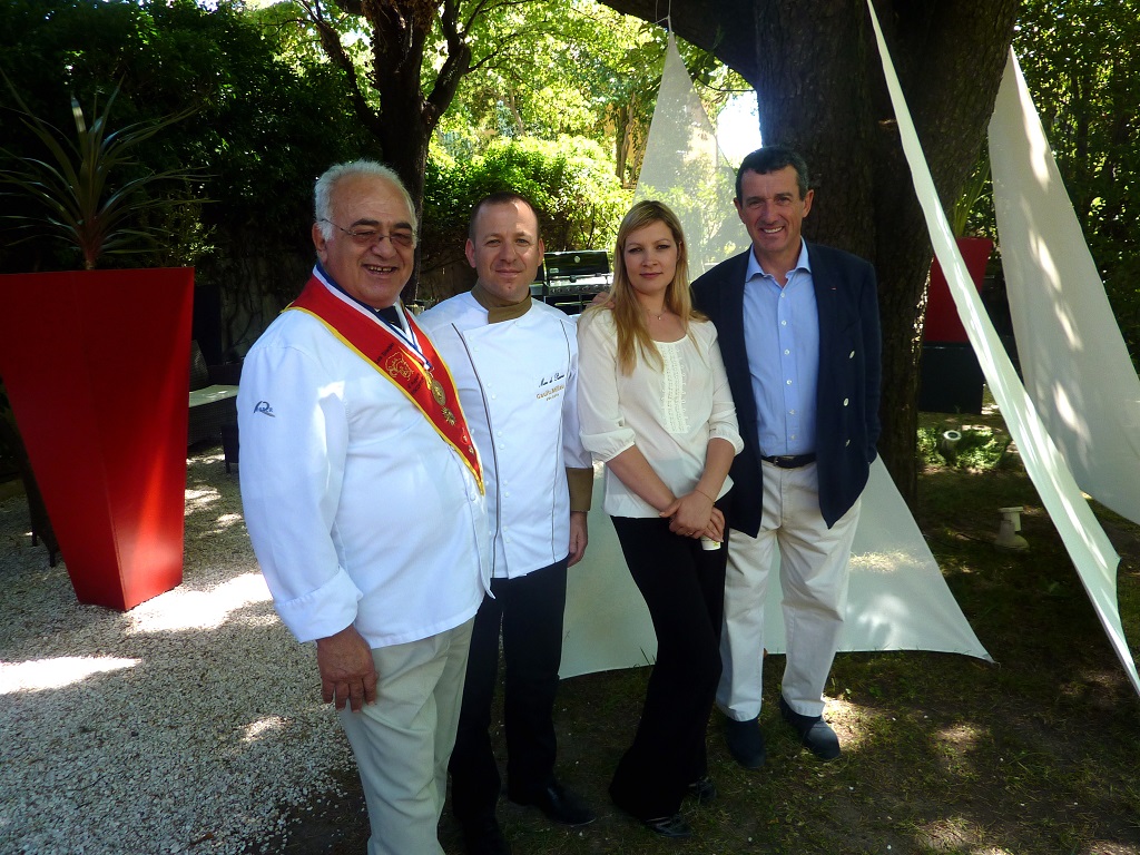 Marc et Tatiana de Passorio entourés par Lucien Mongelli et Jean-Marc Banzo (Photo M.E)