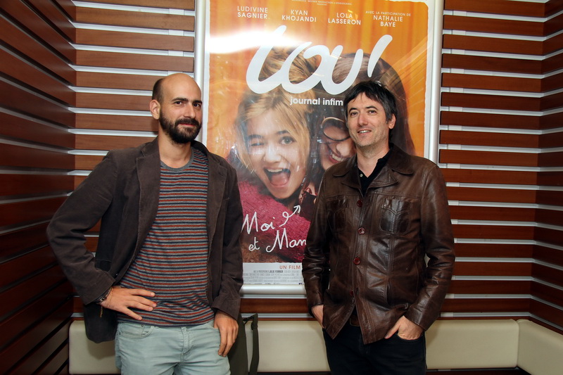 Julien Neel a présenté son film "Lou" à Aix-en-Provence accompagné du compositeur de la musique Julien Di Caro (Photo Robert Poulain)