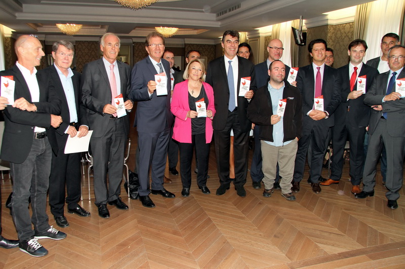 Les partenaires publics et privés de la candidature Aix-Marseille au label French Tech (Photo Robert Poulain)