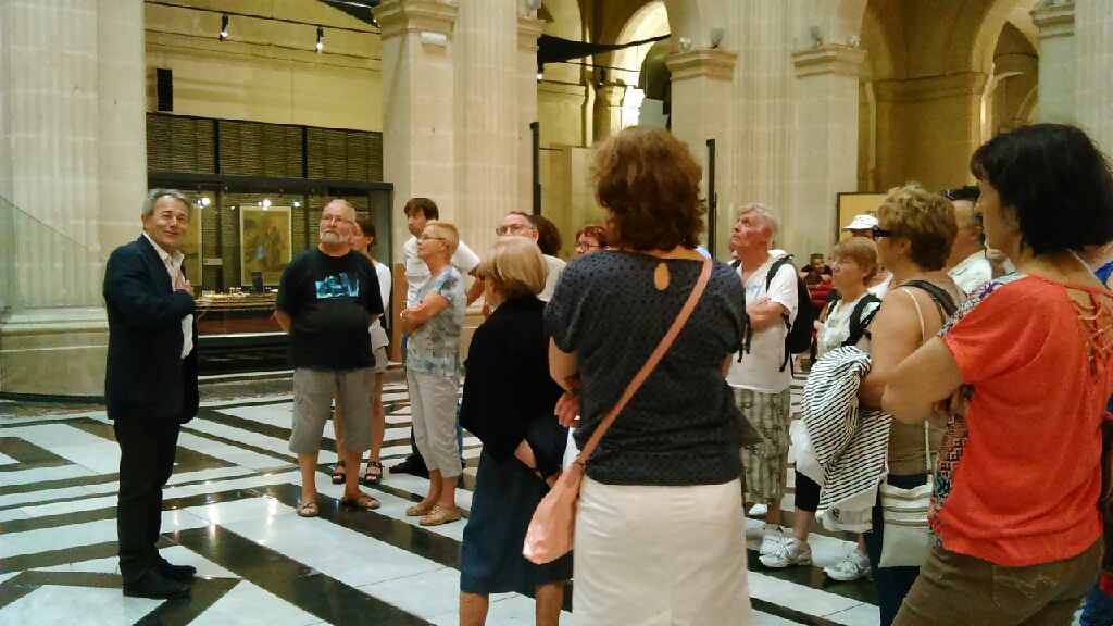 Visite du Palais de la Bourse à Marseille (Photo D.R.)