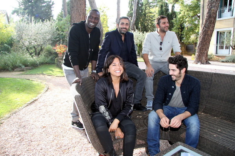 Avant-premiere à Aix-en-Provence du film "Samba" en présence des réalisateurs Eric Toledano et Olivier Nakache et des comédiens Omar Sy, Tahar Rahim et Izïa Higelin (Photo Robert Poulain)