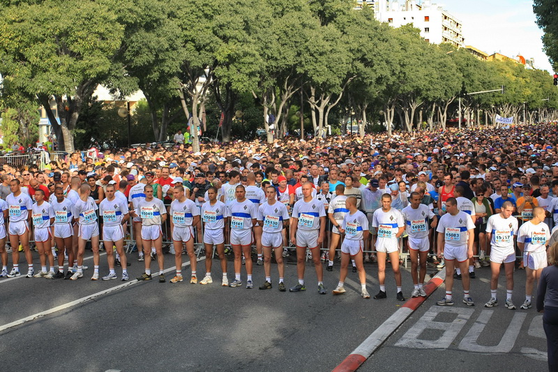 Départ du Marseille-Cassis (Photo Robert poulain)