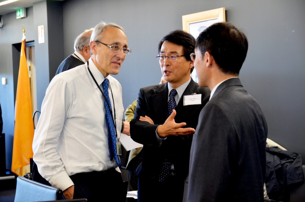 Bernard Bigot aux côtés de Eisuke Tada (Japon) lors de la 15e réunion de l’organe exécutif d’ITER Organization ©Iter