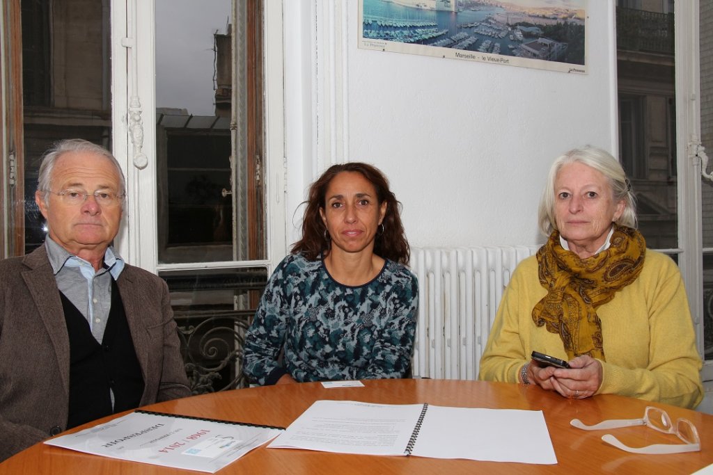 Bertrand Guinard administrateur, Véronique Jonca, chef du service Justice, Christine Chambon, présidente du Spes (Photo Philippe Maillé)