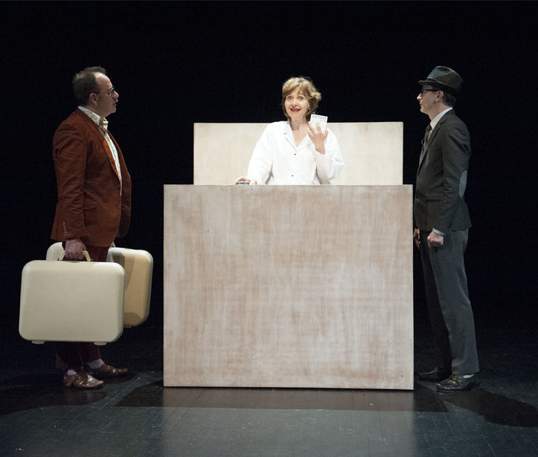 "Les insatiables" avec Bruno Fleury, Elisabeth Mazev, et Dominique Parent (Photo D.R.)