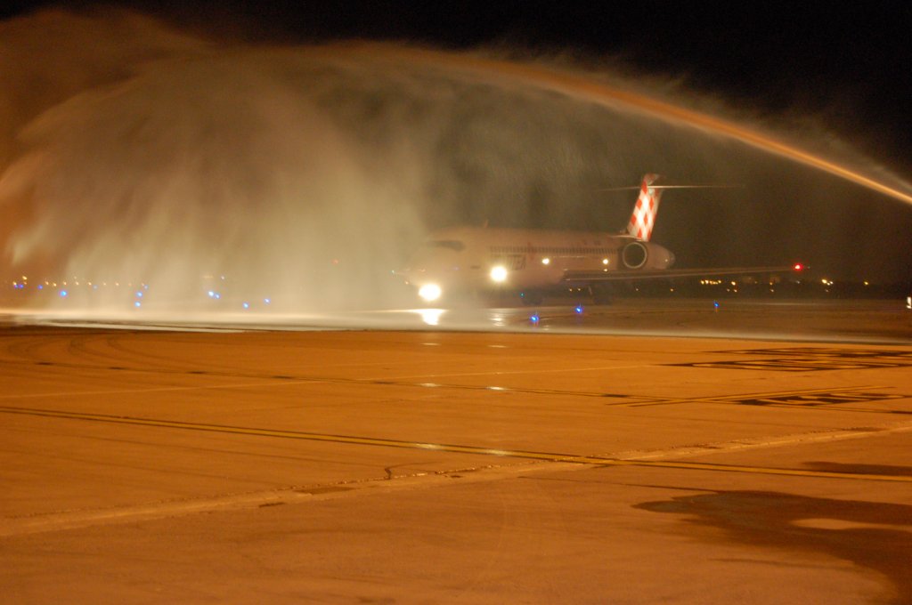 Vol inaugural ce jeudi du Volotea Marseille-Strasbourg sur le tarmac de l'aéroport Marseille-Provence (Photo D.R.)