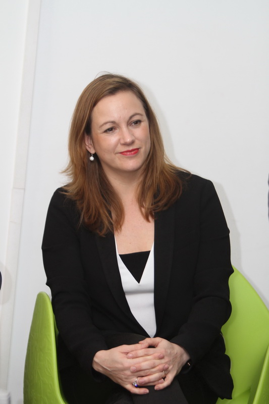 Axelle Lemaire, secrétaire d’État en charge du numérique en visite à Aix-en-Provence (Photo Robert Poulain)