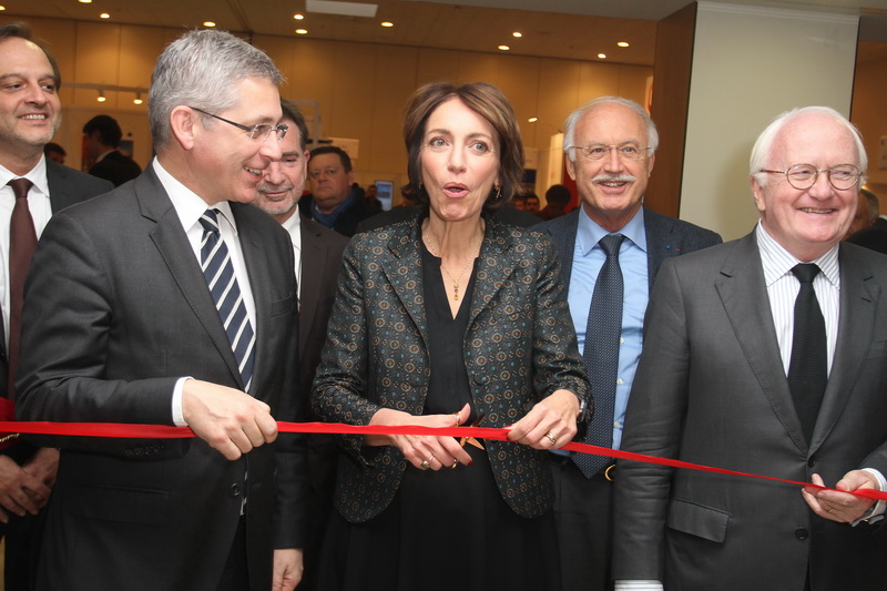 Inauguration du salon HôpitalExpo Méditerranée par la ministre de la Santé Marisol Touraine (Photo Robert Poulain)