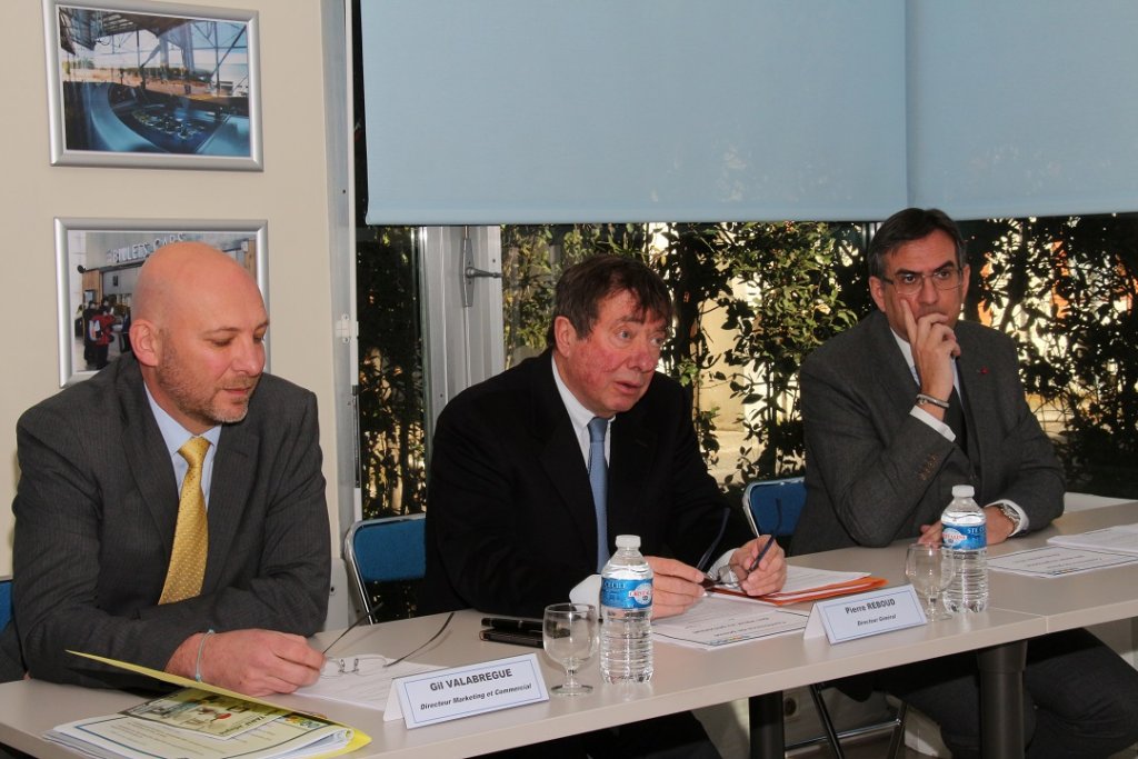 Gil Valabrègue, Pierre Reboud et Maxime Tommasini ont dressé un bilan des avancées de la RTM (Photo Philippe Maillé)