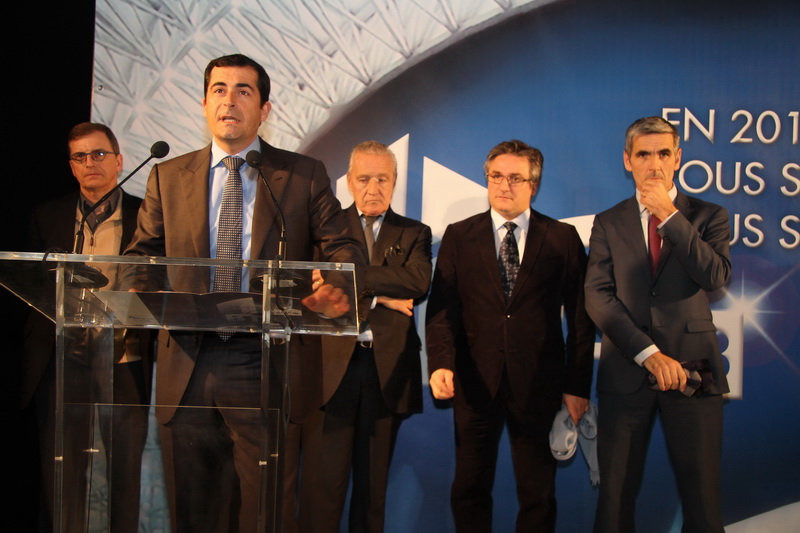 Johan Bencivenga, président de la Fédération du BTP13 a exprimé ses voeux à l'ensemble de la profession ce jeudi 22 janvier au Stade Vélodrome (Photo Robert Poulain)