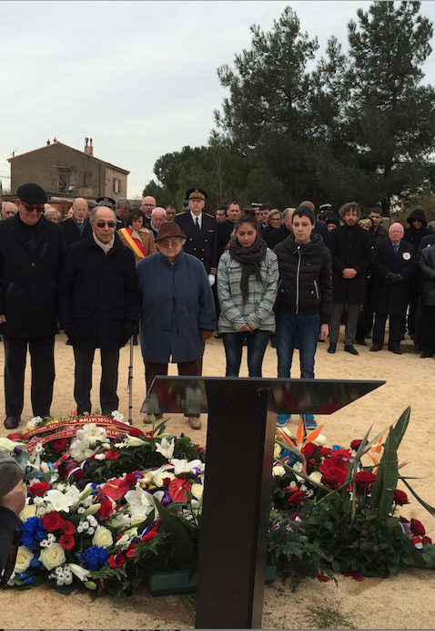 Cérémonie du 70e anniversaire de la libération du camp d’Auschwitz au site-mémorial du Camp des Milles (Photo D.R.)