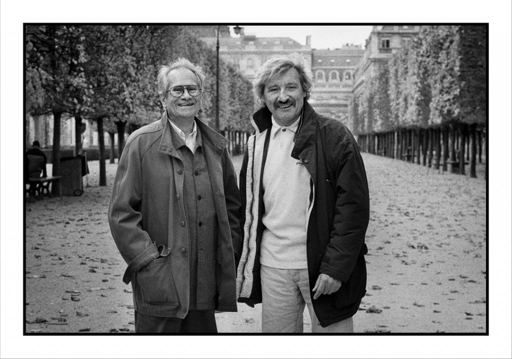 Jean Roudaud (à g.) en compagnie de Serge Assier. (Photo L. Goupil)