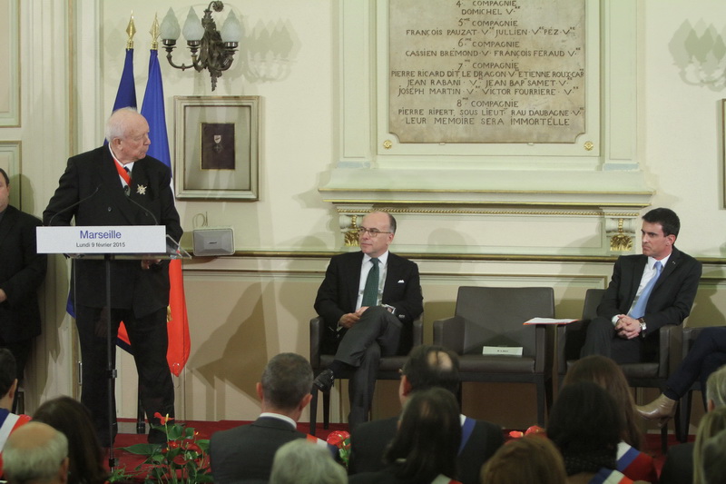 Jean-Claude Gaudin a reçu las ministres à la mairie de Marseille (Photo Robert Poulain)