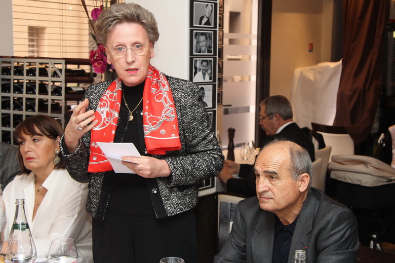 Chantal Bussière, Première Présidente de la Cour d’appel d’Aix-en-Provence entourée de Michèle Teboul, présidente du Crif Marseille-Provence et de Me Isidore Aragones (Photo Robert Poulain)