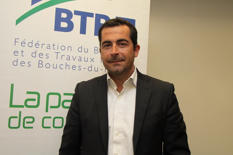 Johan Bencivenga, Président de la Fédération du BTP 13 (Photo Robert Poulain)