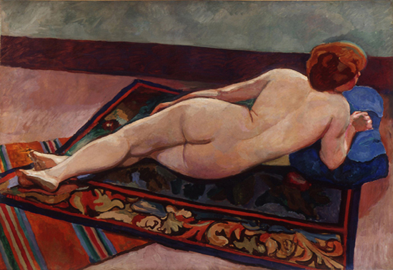 Alfred Lombard "Grand nu couché sur un tapis" (1907)