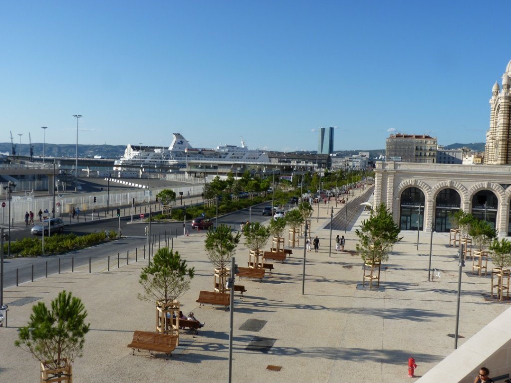 Une partie du boulevard Euroméditerranée à Marseille (Photo P.M.-C.)